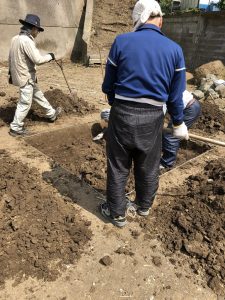 埋蔵文化財包蔵地内の様子