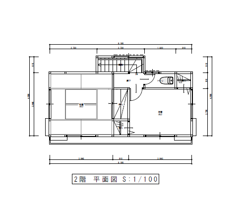 築47年戸建て住宅の昔ながらの間取り図面
